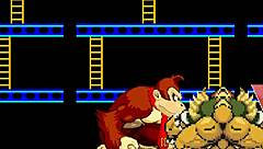 bowser and donkey kong take on mario in a hot furry battle