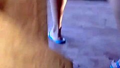 Amateur video of athletic Colombian college students in short skirts
