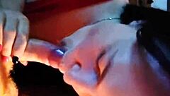 that slut sucks cock and gets fucked hard