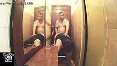 amateur fat woman between walls