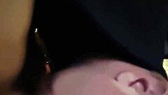 that slut sucks cock and gets fucked hard