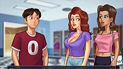Hot French teacher seduces student in explicit 3D game