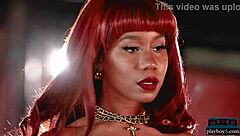 Ebony Milf Babe Jenna Foxx Performs Solo Softcore With Playboy