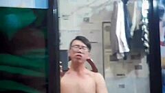 Vietnamese gay top sucks huge cock deepthroat monster dick tattooed solo asian