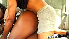ebony couple's hardcore blowjob and anal sex