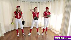 Besties' twats pounded hard in doggystyle, gasping in pleasure.