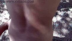 Young guy gets it hard with horny stepmom outdoors
