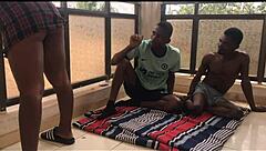 We met this chap at the balcony, and my stubborn friend decided to ride him first