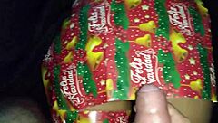 naughty stepsister packs her big ass for christmas cumshot