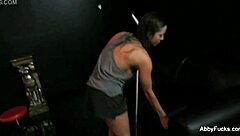 Abigail Mac's oral sex skills on display in this BTS video