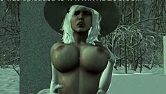 White Queen Screams During Sex With Snow Elf In 3D Cartoon!