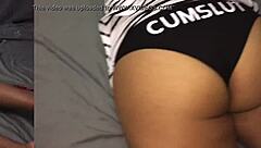 Using a sexy Latina cumslut in amateur couple session