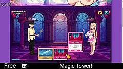exploring the magic tower in anime