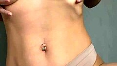 a hot student starts fondling her big juicy tits