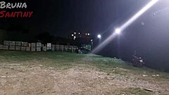 Bruna Gives Blowjob to Big Cock in Luxúria Club Parking Lot.