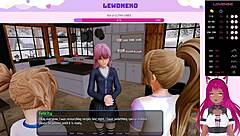 LewdNeko dives into Harem Hotel with big tits action