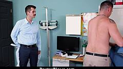 Pervert Doctor Offers A Free Sexual Health Check On The Straight Patient - Doctorblows