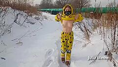 Winter naked stories flashing tits and pussy