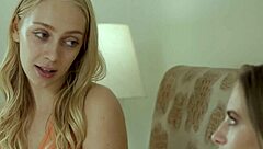 Blonde Lesbian Teen 18+ Step Sisters Kyler Quinn And Braylin Bailey Get Horny Making Out In Bed!