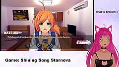 Lewdneko's Steamy Gaming Session in Shining Star's Nova Natsuki Route