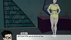 In 18Titans part 8, the teen parody hentai unfolds with black characters