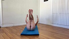 Naked Milfs Morning Yoga Before Rough Sex