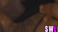 Beautiful black and Asian girls in hot erotic scene