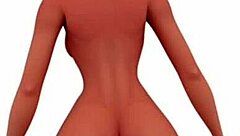 Naked helen parr shows big tits in 3d