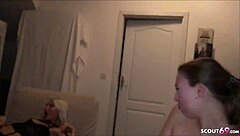 German amateurs feel intense pleasure in group sex after disco in berlin, young teens cum hard