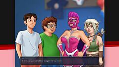 I recall our hot gym teacher in the summertime saga.