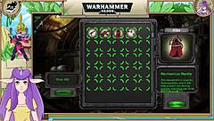Lesbians in leather engage in BDSM and have a steamy encounter in the world of Warhammer 40k