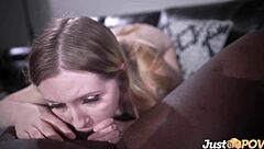 Busty Emma fucks old neighbor POV 😍