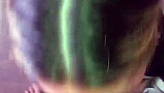 that blonde's tits look so good while deepthroating, i love watching her swallow cum