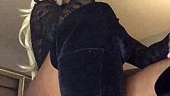 Babe With Big Ass In Balloon Fetish Femdom Scene Featuring Toys And Ass Worship.