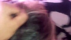 that blonde's tits look so good while deepthroating, i love watching her swallow cum