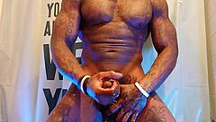 Big black hairy cock worship with Hallelujah Johnson