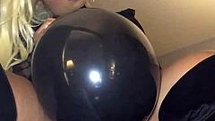 Babe With Big Ass In Balloon Fetish Femdom Scene Featuring Toys And Ass Worship.