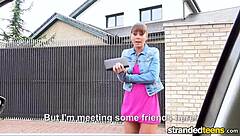 mofos has this cute ebony teen having sex outside