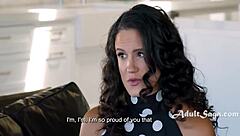 Busty MILF Alexis Tae Gets Pussy Eaten by Ebony Penny Barber