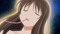 Beautiful brunette with perfect body gets fucked in hentai style