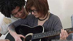 Teen Rebecca Rainbow Fucked by Hot Brazilian Teen