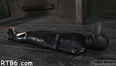 Sweet Beauty Tossed Into Cage For Domination, Sucking And Spanking With Slut Playgirl