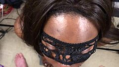 Black teen gets a facial and creampie after a good BJ performance