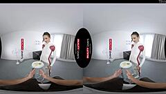 Latex clad android in intense VR experience with Realitylovers
