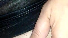 i masturbate with black dildo while bound and masked with face cover