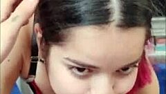 White Wolf couple performs deepthroat blowjob on monster cock.