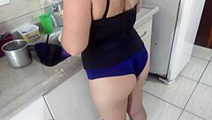 Pretty blonde gets her ass fucked by the maid