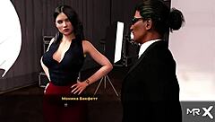 fashionbusiness - secretaries flaunt butts in episode 87