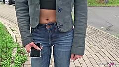 German scout discovers teen bonnie in spontaneous casting session and gets fucked