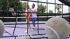 Spyfam Step Bro Gives Step Sis Tennis Lessons & Big Dick